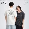 Мужская вязаная футболка с коротким рукавом GXG, серия "Суставы", с мультяшным принтом на спине