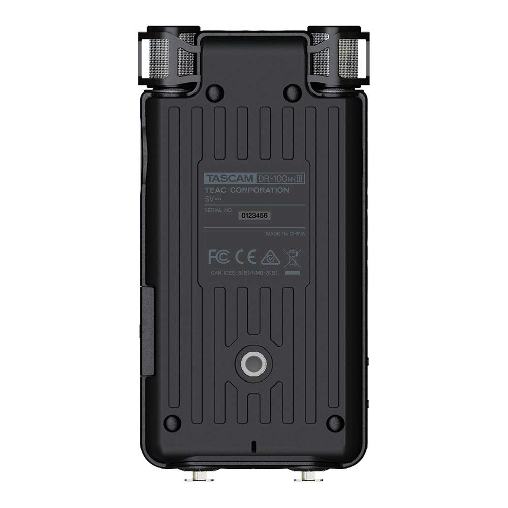 TASCAM Stereo Linear PCM Handy Recorder for and Railway Recording DR-100MK3 Recorder, 24-bit/192kHz High-Resolution, YouTube, ASMR, Music,