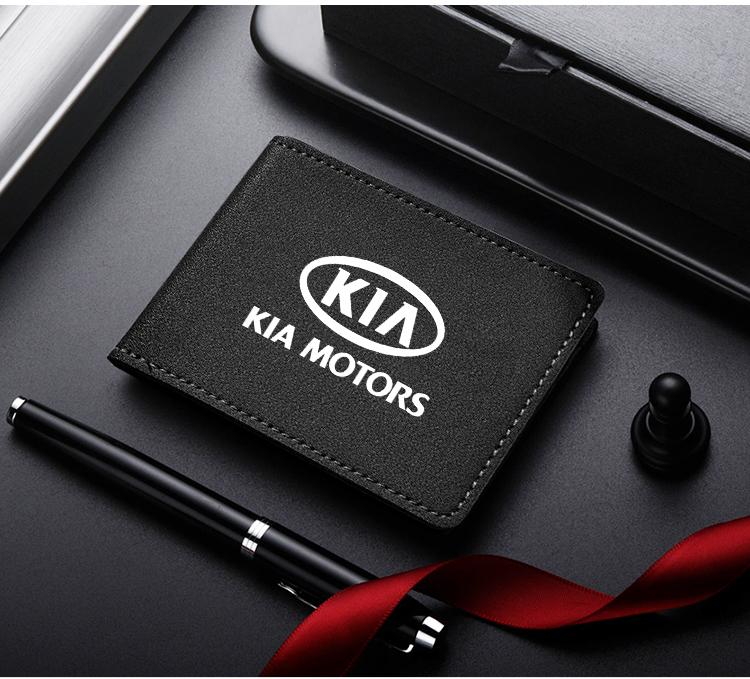 TWBQ7 Чехол для водительских прав из замши с защитой от меха для KIA Rio Ceed Sportage Cerato Soul, кейс для документов на автомобиль, держатель для кредитных карт