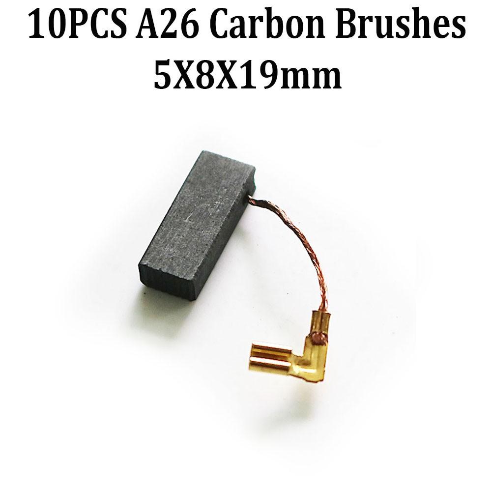 10 шт. угольные щетки для ремонта электродвигателей