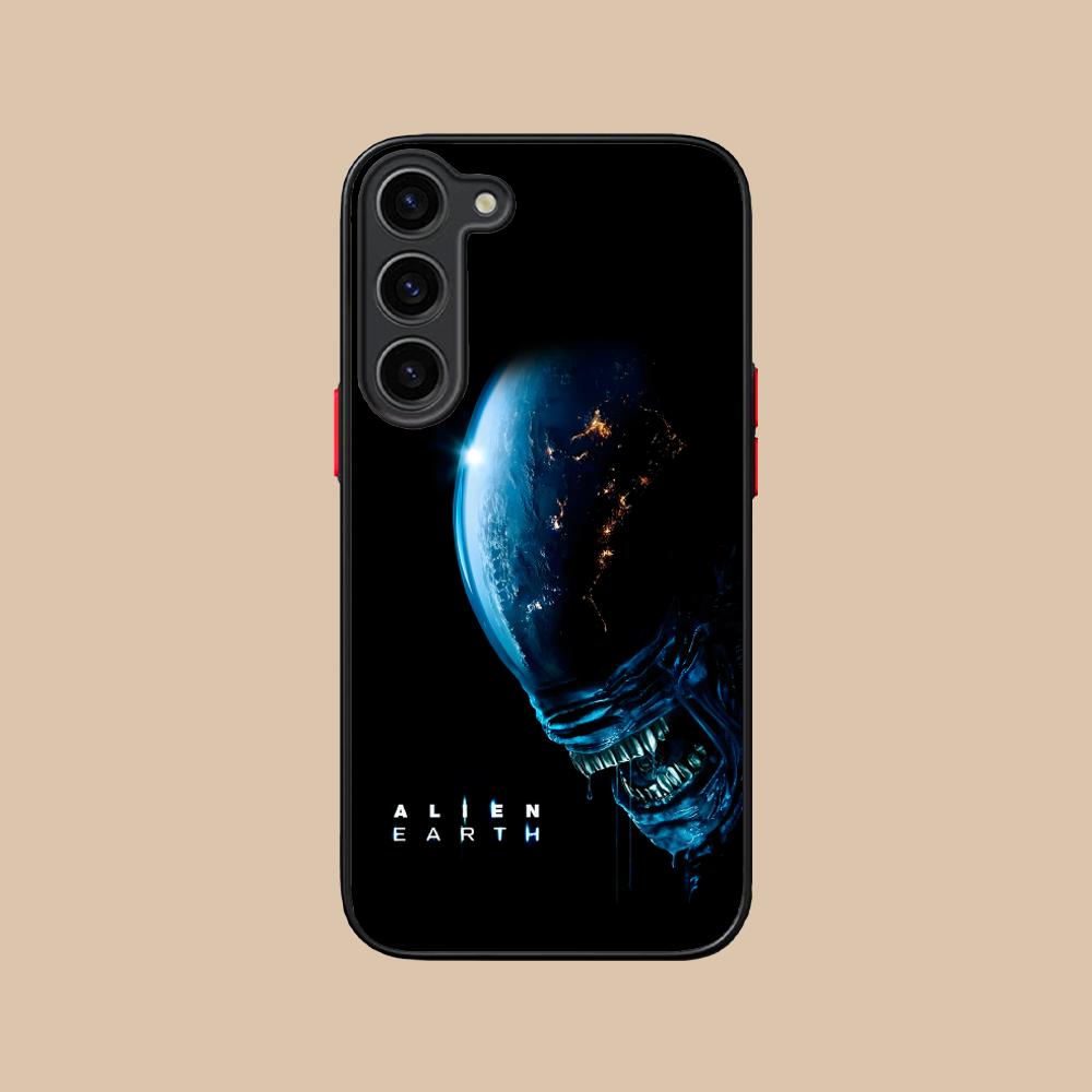 Alien Earth Mobile Cell Phone Case for Samsung Galaxy S25 S24 S23 S22 S21 Plus FE Ultra Colorful Silicone Cover Cover Smartphone