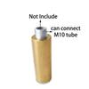 2pcs M10 Pure Brass Straight Pipe With Inner Teeth Brass Pipe Joint Lighting Joint Extension Pendant Lamp Connector Copper Parts