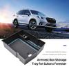 Лоток для хранения ящика в подлокотнике для Subaru Forester 2024-2019 Съемные накладки с отверстием USB Простая установка Внутренний органайзер для легкого доступа к скрытому хранению