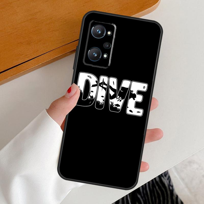 Scuba Diver Diving For Realme 15 10 11 12 13 14 Pro Plus GT6 GT7 Pro C67 C63 C61 C55 C51 C53 C35 C65 C75 Case