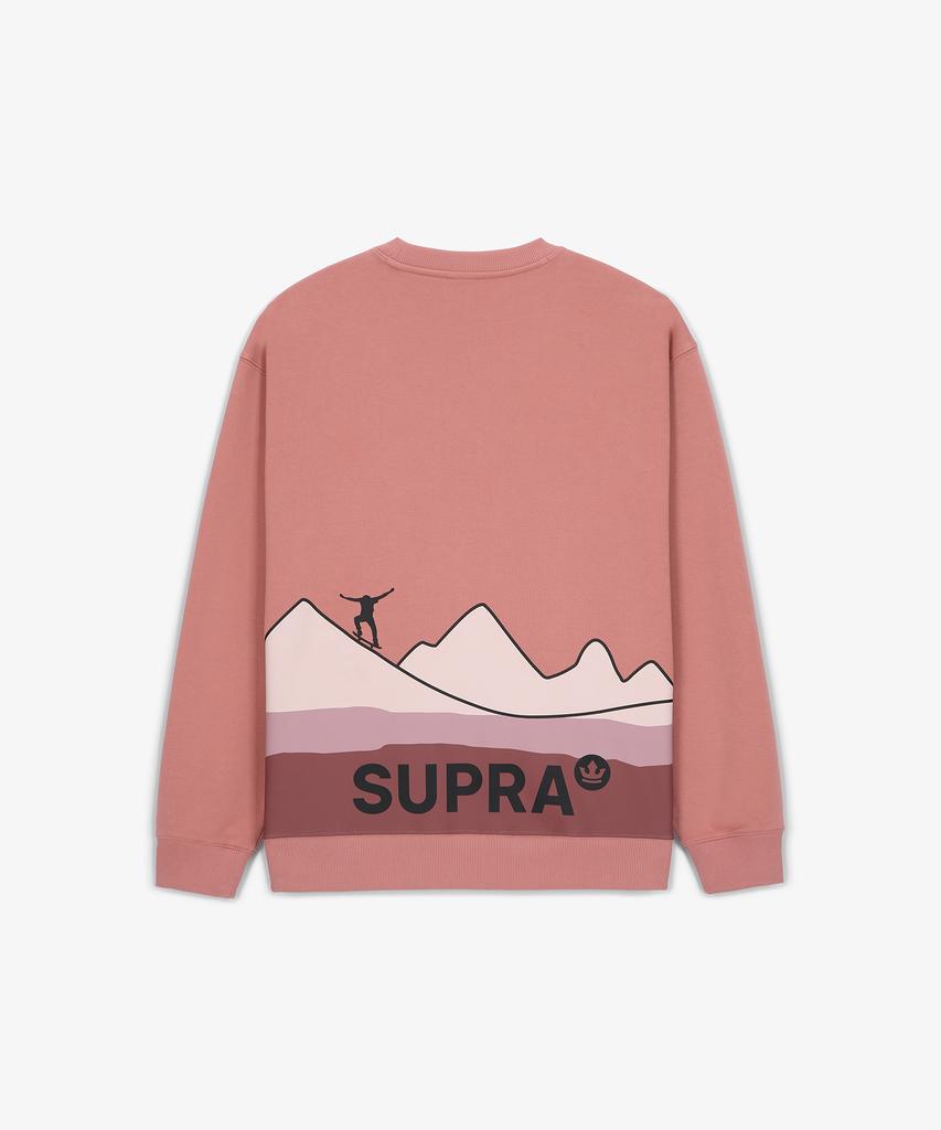 SUPRA Back Graphic Sweatshirt (Pink)