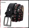 Унисекс ремень в стиле панк из натуральной кожи для хип-хопа