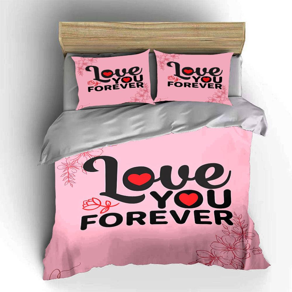 Love You Forever Bedding Set Bedding Duvet Cover Set Duvet Cover Pillowcases (1 * Duvet Cover 2 * Pillowcases, without duvet insert)