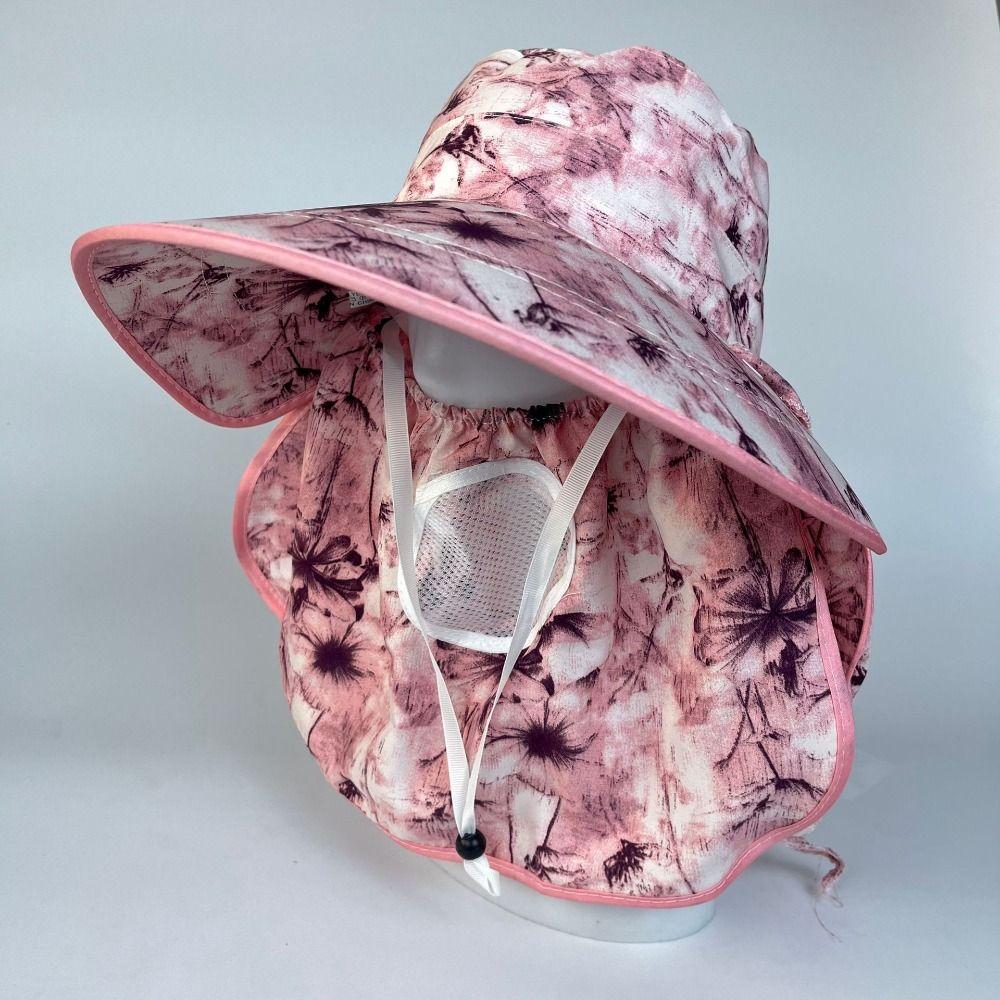 Face Neck Omnibearing Picking Tea Hat Breathable Mesh Sunscreen Hat Creative Women Sun Hat Riding