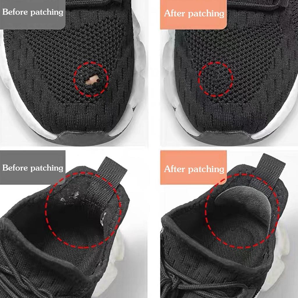 Ремонт кроссовок Субсидируемая сетка для обуви Сетчатая поверхность Изношенные отверстия Поврежденная заплата для обуви Подкладка для обуви Внутренняя заплатка Противоизносная заплата