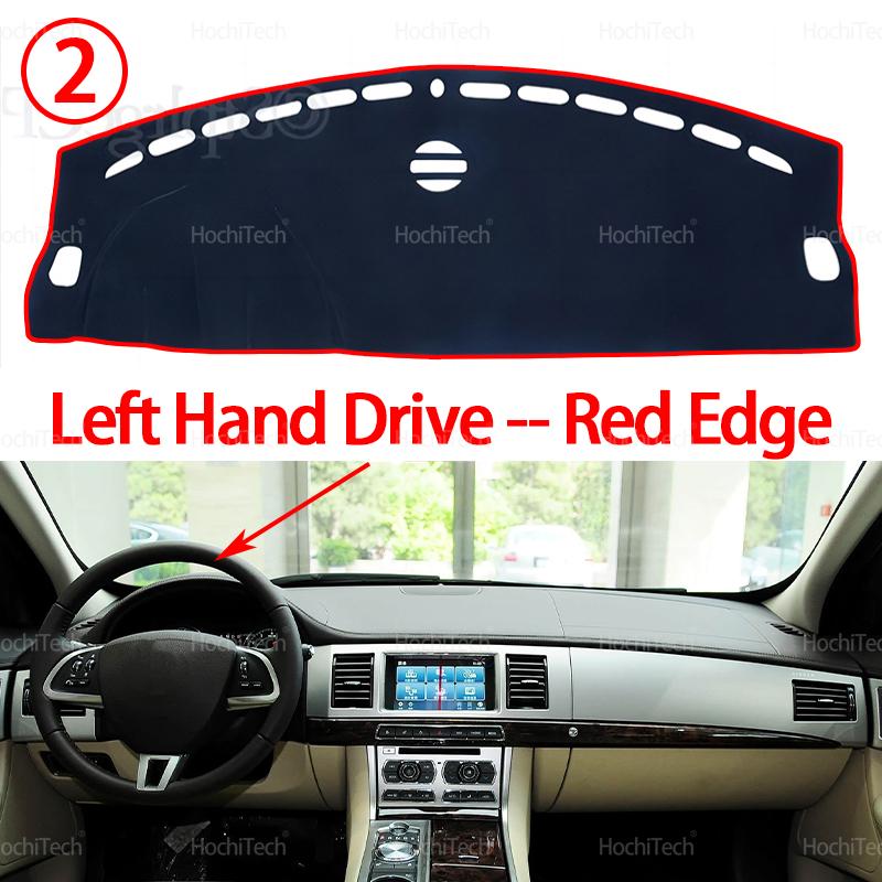 For Jaguar XF X250 2008-2015 LHD RHD Dashboard Cover Dash Board Mat Carpet Pad Shade Cape Blanket Car Accessories 2012 2013 2014