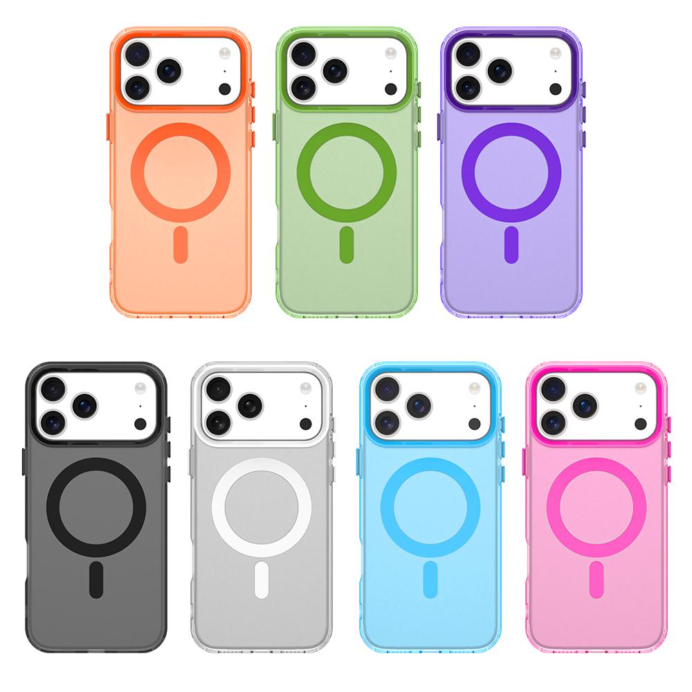 Матовый чехол Magsafe для Apple iPhone 17 Pro Max Магнитная беспроводная зарядка для iPhone 17 Air Противоударная задняя крышка