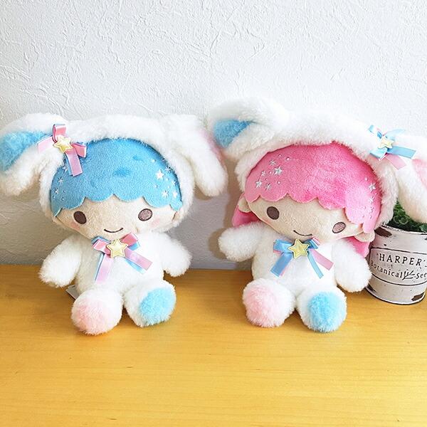 Sanrio Плюшевая игрушка Little Twin Stars Кики и Лала Белый Кролик S
