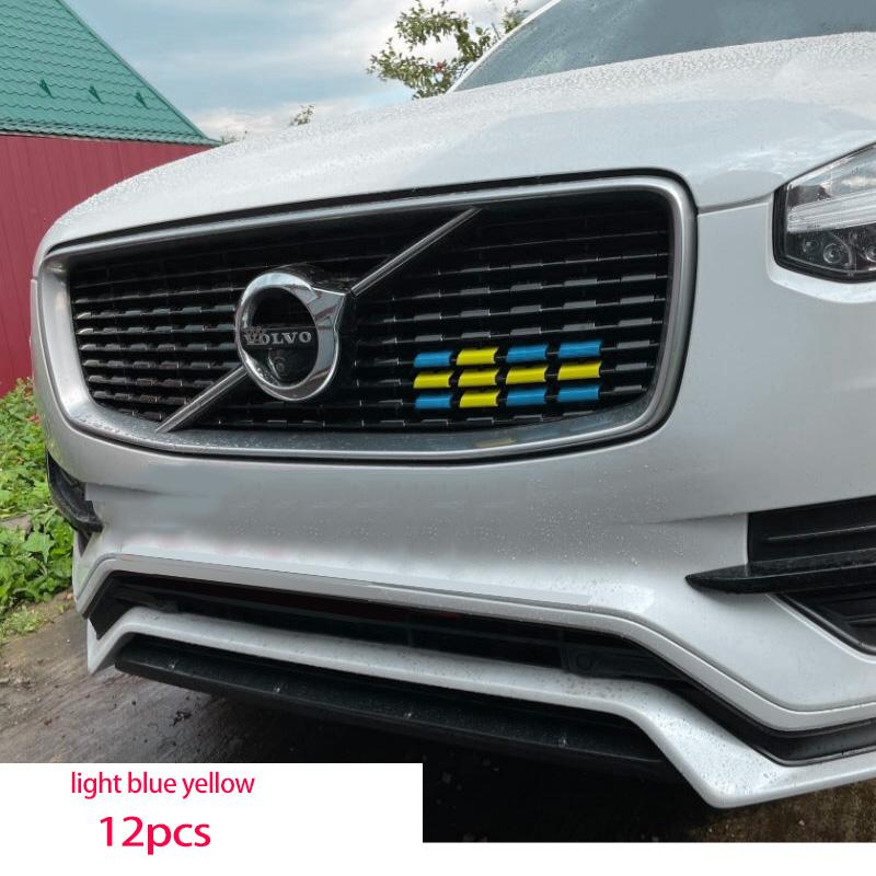 Для volvo xc60 s90 xc40 xc90 v40 s60 v60 v90 v60CC V90CC RD Sports version Китайская сетка трехцветная полоса декоративная наклейка на автомобиль