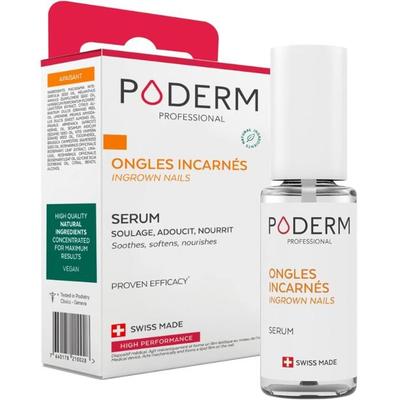PODERM - Сыворотка от вросших ногтей - Снимает боль, смягчает & Питает - 100% Натуральная формула & Веганский - Swiss Made - Флакон 8 мл