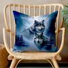 1/4Pcs Wolf Patterned Pillowcases For Cozy Nights Sofa Cushion Cover Home Bedroom Room Decoration