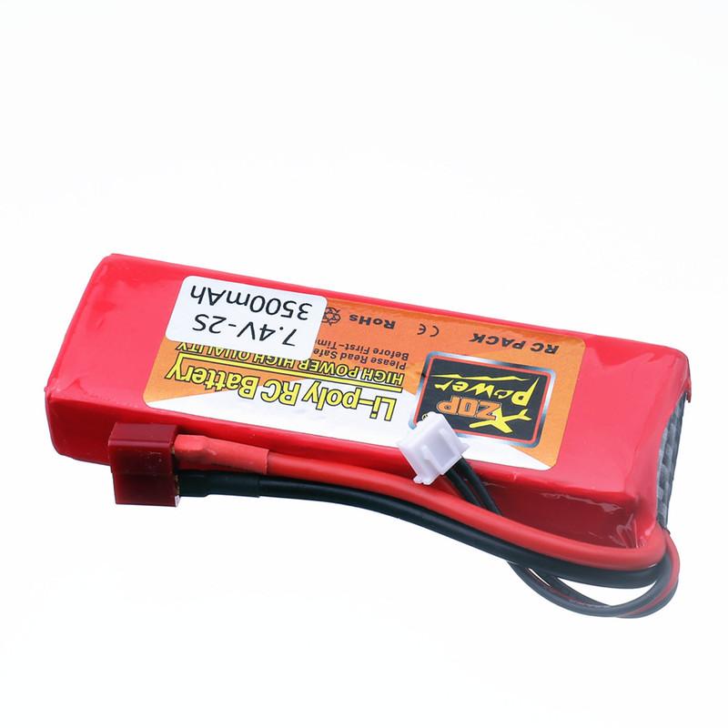 LiPo аккумулятор 2S 7.4V 3500 мАч RC аккумулятор с разъемом T для Wltoys 144001 144010 124016 124017 124018 124019 RC Автомобиль Дрон Лодка Запчасти