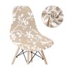 Solid Color Shell Chair Cover Stretch Cheap Short Back Chair Covers Printed Dining Seat Covers For Home Bar Hotel Party Banquet
