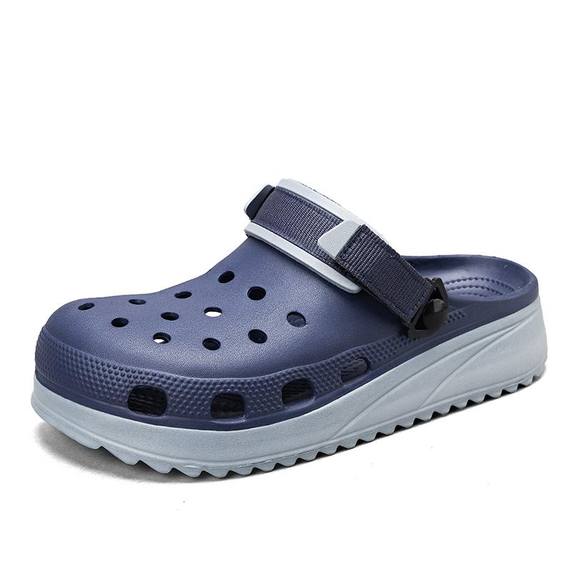 Классические мужские сабо, модные повседневные сандалии на платформе, мужские удобные легкие тапочки из ЭВА, нескользящая пляжная обувь для мужчин