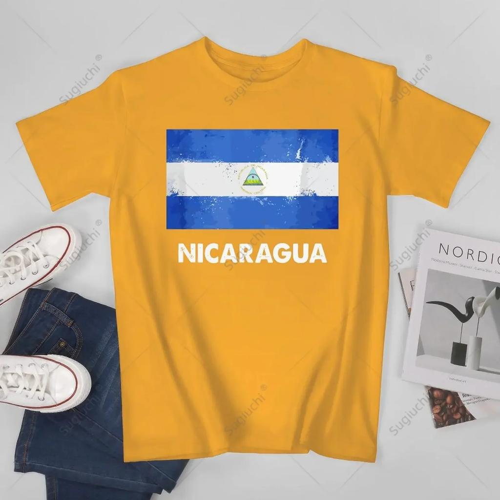 Unisex Unisex Vintage Nicaragua Flag Nicaragua Tshirt Tees T Shirts WoUnisex Boys 100 Cotton TShirt
