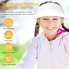 Детская солнцезащитная шляпа с козырьком Anti-UV, дышащая, с широкими полями, защита от солнца, для езды на велосипеде, бега, тенниса, быстросохнущая, для путешествий, с открытым верхом
