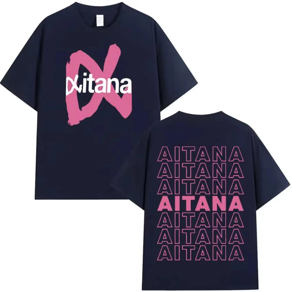 Summer 2026 New Singer Aitana Ocana Tour Hippie T Shirt Cotton Tshirt Unisexs Y2K Casual Short Sleeves Tops Streetwear