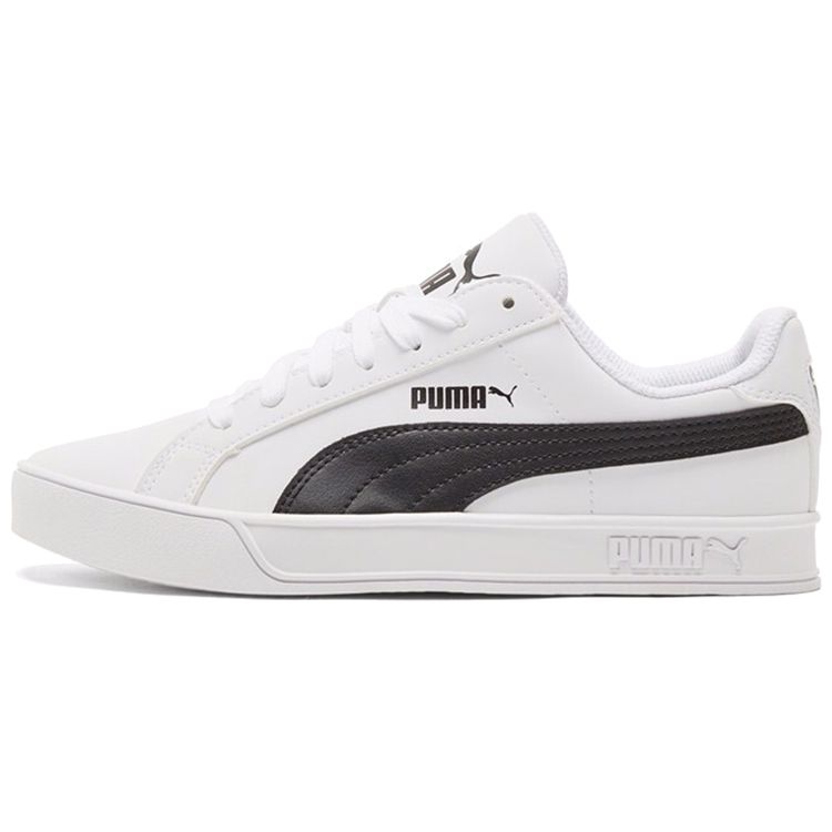 Puma Унисекс Белые Черные Smash Vulc Классические Низкие Кроссовки 359622-05