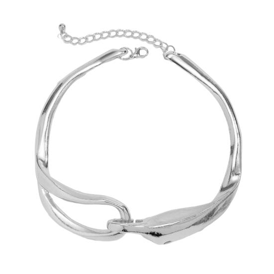 Женское массивное колье, изящное колье-чокер, гипоаллергенный чокер, ювелирное украшение, подарок для нее на день рождения, годовщину