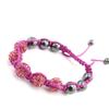[J5353] - Pink 'Shambhala' Ethnic Bracelet