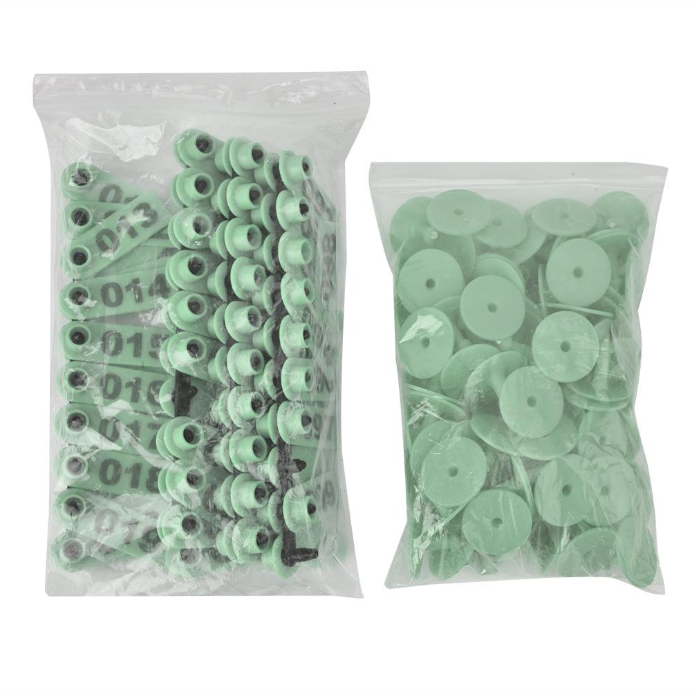 Livestock Ear Tag Plastic 1 To 100 Number Bright Color Animal Tag for Goat Sheep Pig Farm Supplies