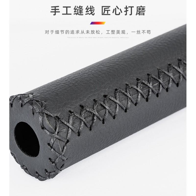 Soft Microfiber Leather Bicycle Handlebar Grips With Lock-on Design Mountain Folding Bikes