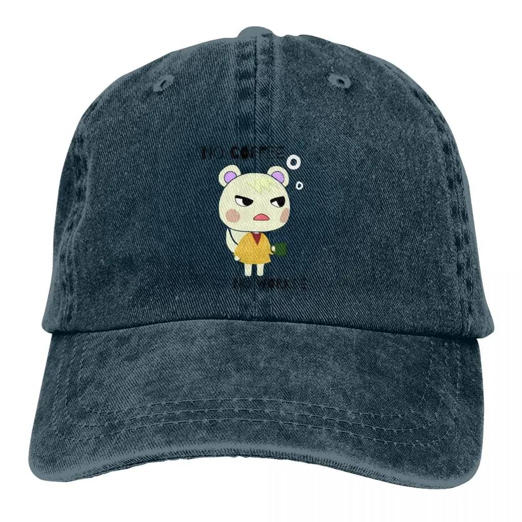 Animal Crossing Timmy Game Multicolor Hat Peaked Men Women's Cowboy Cap No Coffee No Workee Baseball Caps Visor Protect Hats