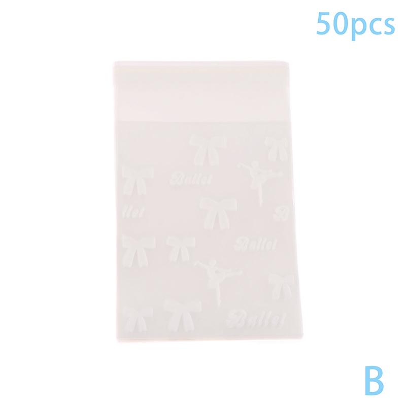 50 шт./упак. прозрачные чехлы для фотокарточек, самоклеящиеся чехлы для карточек Idol, пакет для упаковки фотографий, самозапечатывающийся пакет, подарочный протектор для маленьких карточек