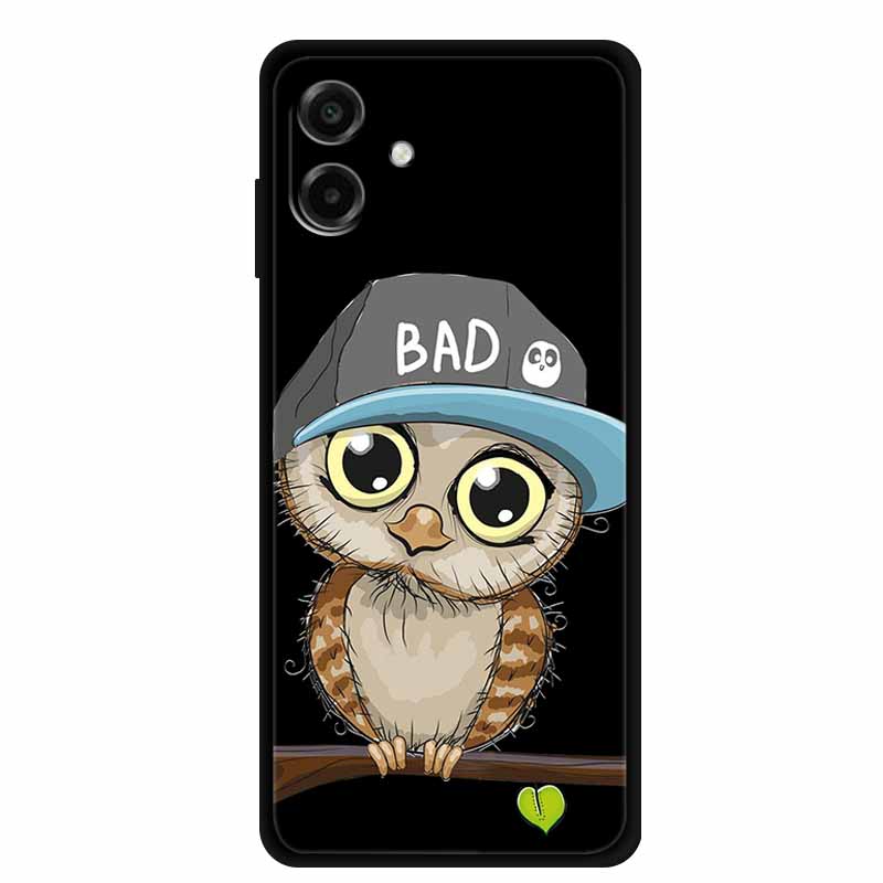3D Силиконовый Чехол Для Samsung Galaxy A07 4G Чехол Рельефный Тиснение Цветы Черный Мягкая Задняя Крышка Чехлы Для Samsung Galaxy A17 Чехлы