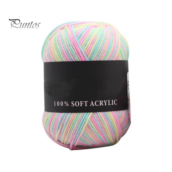 Шерстяная пряжа тройных брендов, мягкая молочно-хлопковая однотонная вязальная пряжа для свитера