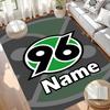 Custom Name Personalized Hannover 96 Football Print Carpet, Versatile Home Decor Rug, for Playroom, Apartment, Balcony, Entryway, Hallway Gift