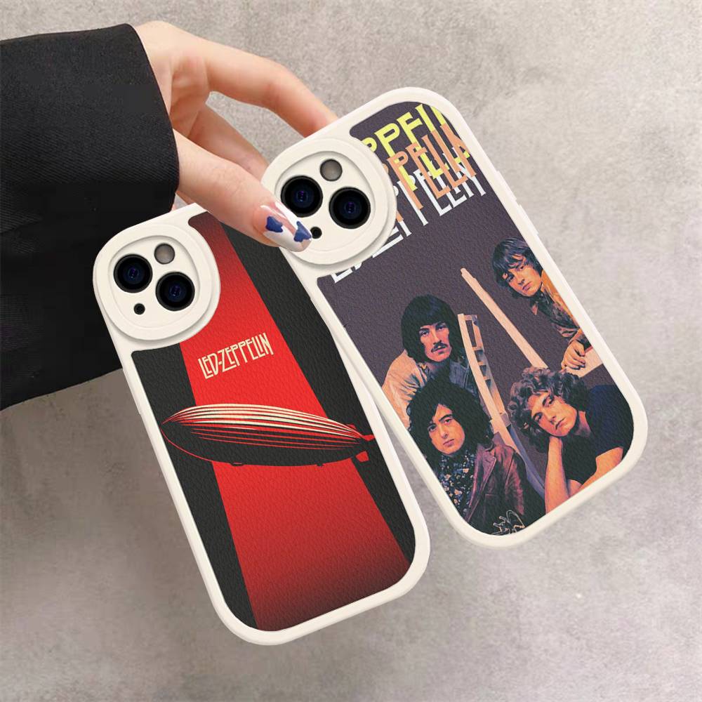 Чехол для телефона Rock Band L-Led Zeppelin для iPhone 16 15 14 16E 13 12 11 Pro Max Plus, кожаный