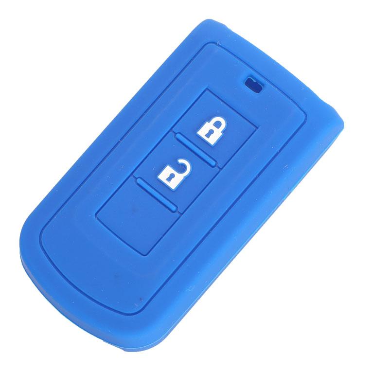 Jingyuqin 2b Силиконовый чехол для ключа автомобиля для Mitsubishi Outlander 10 Lancer Pajero Sport EX ASX Colt L200 Inteligentne