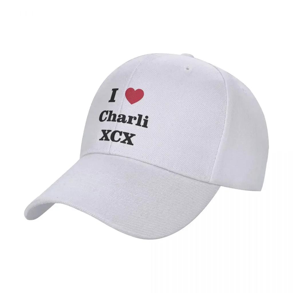 Я люблю Чарли XCX Brat Бейсболки Унисекс Хип-Хоп Кепки от солнца Кепка Регулируемая Полиэстер Спортивная кепка Летние кепки