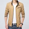 Men's Pure Cotton Stand-Up Collar Casual Jacket for Spring and Autumn