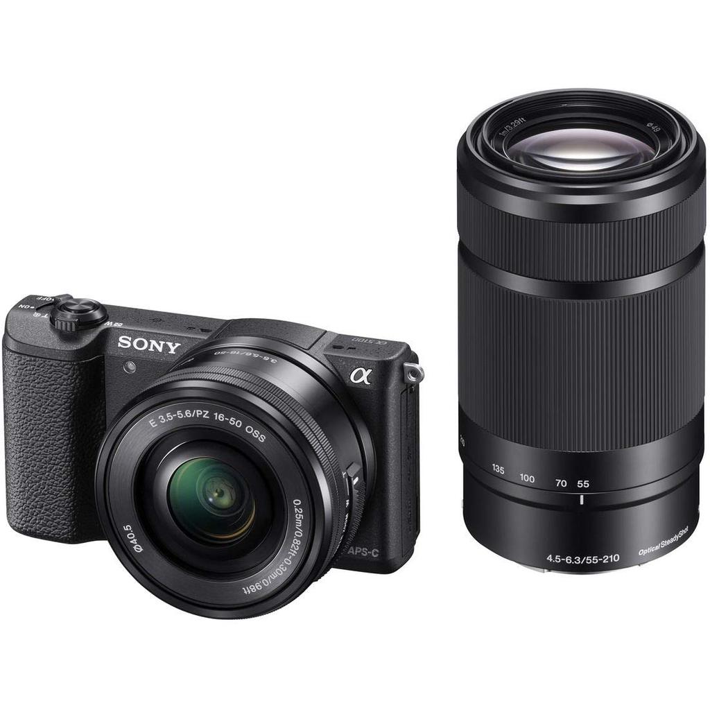 Sony Mirrorless Single Lens Double Zoom Lens Kit E PZ OSS E Black 5100 16-50mm F3.5-5.6 + 55-210mm ILCE-5100Y-B