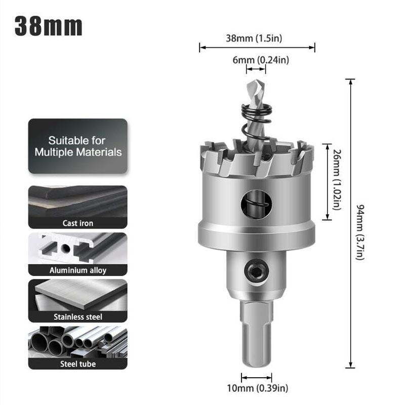 Сверло с твердосплавным наконечником TCT, сверло-кольцевая пила, фреза для сверления металлических сплавов из нержавеющей стали