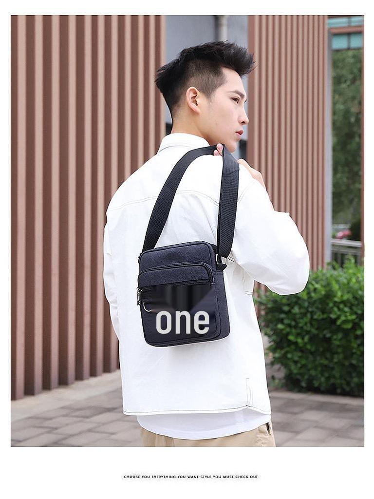 Мужская парусиновая многофункциональная сумка кроссбоди и на плечо - Унисекс повседневная сумка