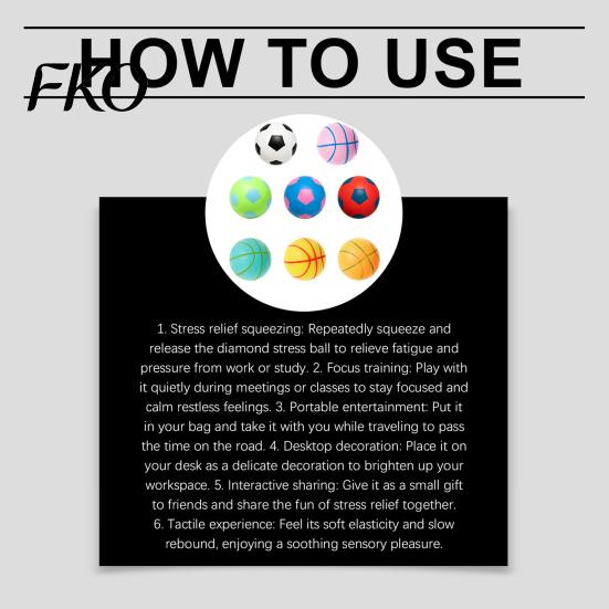 Durable Squeeze Ball Soccer Basketball Stress Ball, TPR Fidget Toy for Adults Kids, Soft Decompression Anxiety Relief, Party Birthday Gift Reduction