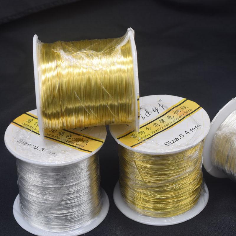 Color-Preserving Copper Wire Roll for DIY Hairpins, Jewelry, Flower Wrapping, and Nail Art