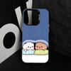 Милый Чехол для Телефона YiEr & BuBu Для iPhone 17,16,15,14,13,12,11 Plus,Pro Max,XS,Красочный Серебристый Черный Чехол
