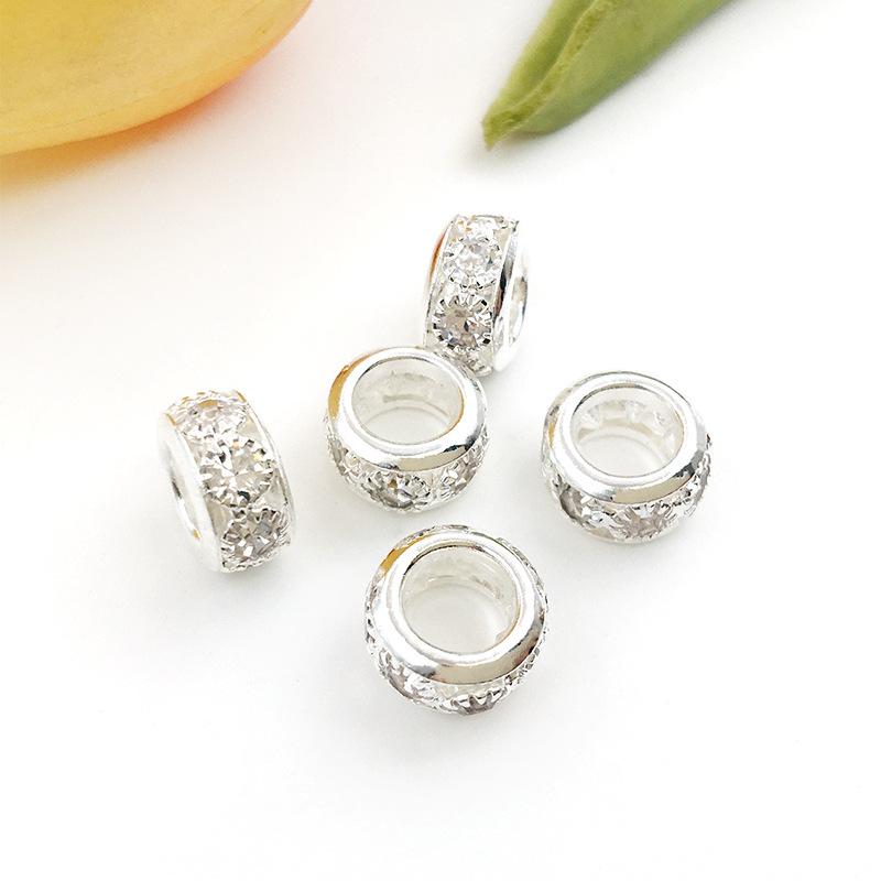 Dots Drill 5pcs Fashion Large Hole DIY Beaded Bracelet Creative Jewelry Accessories Spacing Beads Beads