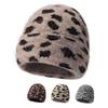 Зимняя шерстяная шапка с леопардовым принтом, уличная, ветрозащитная, теплая, толстая, пятнистая шапка