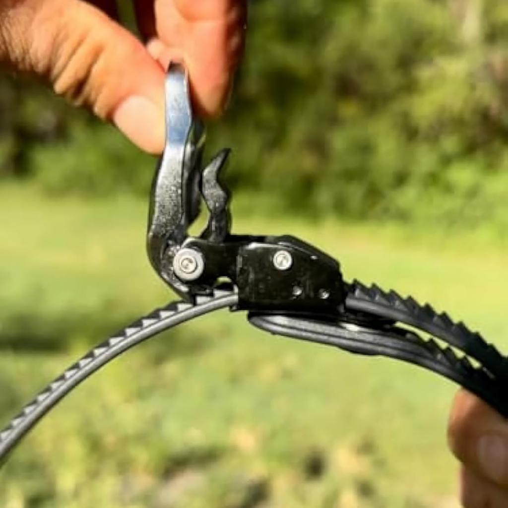 Прочный ремень с замком Grip Lock, многоцелевые ремни с храповым механизмом, регулируемая металлическая пряжка с храповым механизмом и сверхпрочный гибкий ремень