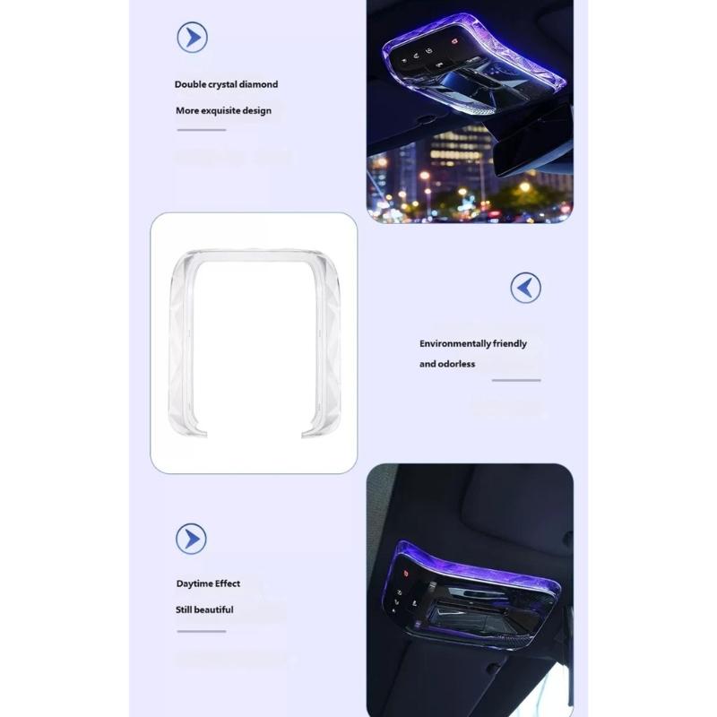 Декоративная крышка для автомобиля для W206 X254 W214, бесшовная посадка, наклейка на лампу для чтения в салоне, крышка внутренней отделки