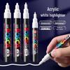 Набор акриловых маркеров Uni POSCA Белый: PC-1M/3M/5M для ручной росписи черных карточек